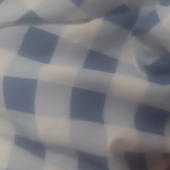 STAUD blanche blue white cottagecore ombre gingham check cutout midi dress small - Picture 13 of 15